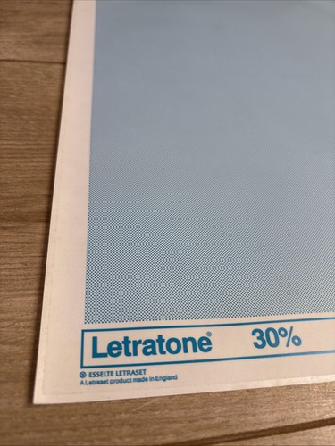 Letraset letratone cyan blue - letraset,