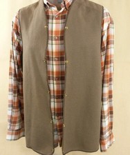 Barbour Fleece Liner A295 C38/97cm Poppers In For Wax Jacket Made England Brown