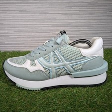 ASH Thunder Womens Chunky Trainers Misty Blue Sports Shoes Size UK 6 - EU 39