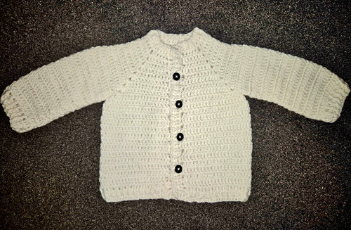 White crochet cardigan jumper - cardigan,