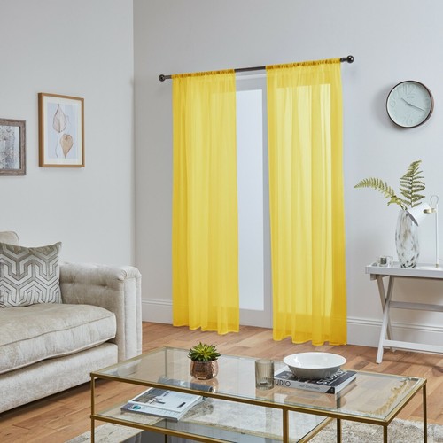 Voile curtains pair - pair, (2