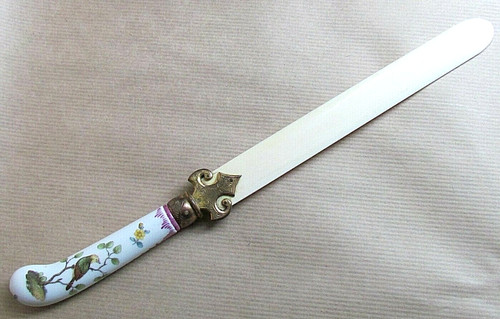 Meissen porcelain handled - porcelain,