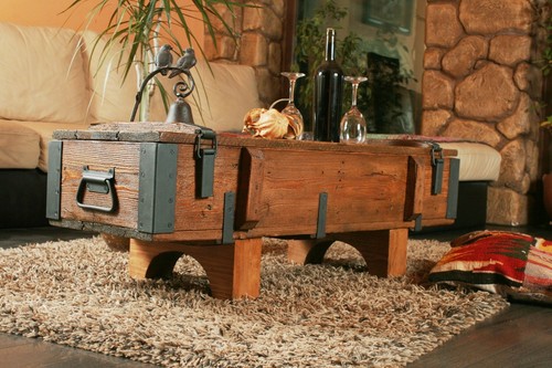 Antique style coffee table - coffee,