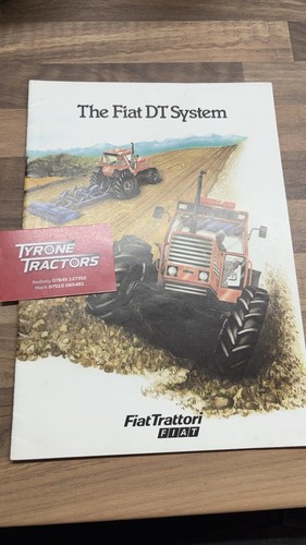 Fiat tractor book leaflet - tractor, dt