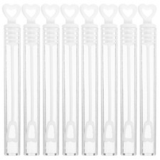 48 Pcs Wedding Bubble Wands Heart Design Plastic Party Favors Tubes 
