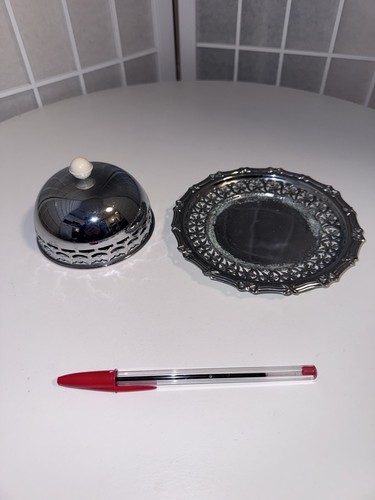 Vintage silver plated - silver-plated, butter