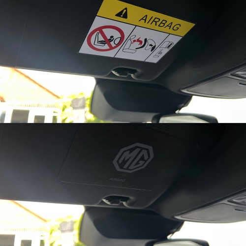 Bmw sun visor fabric sticker - bmw,