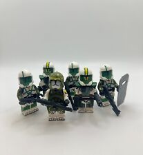 Star Wars Doom Unit Squad – Custom Green Clone Troopers & Commander Minifigs