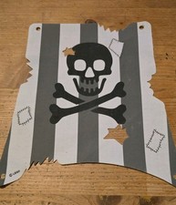 LEGO Pirate 6289/6290 Cloth Sail Skull and Crossbones Vintage Red Beard Runner