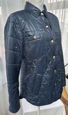 ZARA ~ Navy Blue Lightweight Quilted Jacket ~ size L