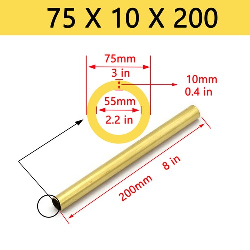 Brass round tube - tube, 3mm