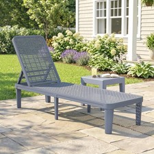 Garden Sun Lounger, 4-Position