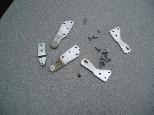 Caravan fridge door hinge set - fridge,