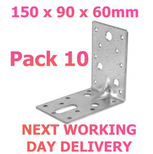 Heavy Duty Angle Brackets 150 x 90 x 60mm -Pack 10