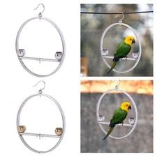 Parrot Play Stand Bird Perch Play Stand Bird Gym Stainless Steel Desktop Bird