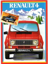 Renault 4 GTL 1108cc Estate 1984-85 UK Market Foldout Sales Brochure
