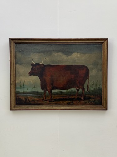 Painting cow east - painting, cow,