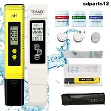 Tester Qualità Acqua TDS PH EC Temperatura 4 in 1 Set Digitale Misuratore PH