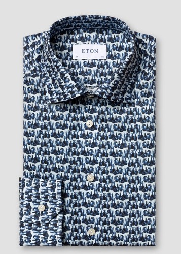 Eton blue fine twill - fine,