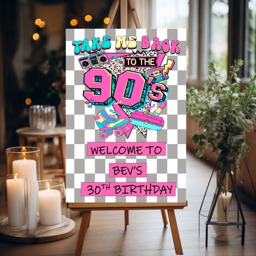 Retro 90s birthday party