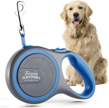 Strong Retractable Dog Lead Long Extendable No-Tangle Leash Soft-Grip 3 Meter