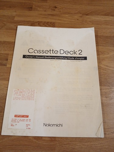 Nakamichi cassette deck - cassette,
