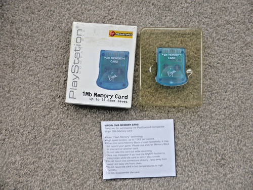 Playstation ps1 memory card - playstation,