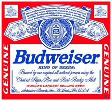 1 x  BUDWEISER Beer lager