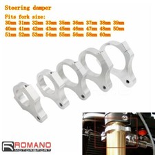 30mm-60mm Universal Steering Damper Fork Frame Mounting Clamp Bracket Aluminium