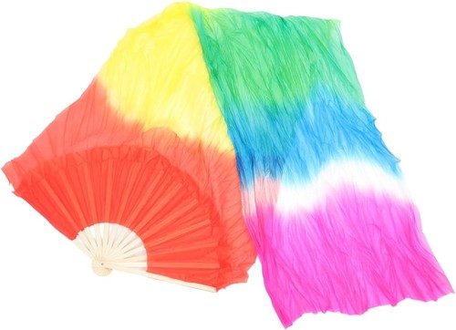 Silk belly dance fan chinese - silk,