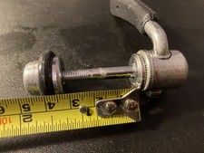 Kalloy seat post bolt clamp 6mm axle, skewer, quick release M6, vintage steel