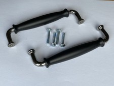 Ikea KLINGSTORP 905.536.85 Door Handle Drawer Pull Handles Black + Chrome 141 mm