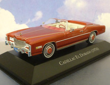 DEAGOSTINI D/CAST 1/43 1976 CADILLAC ELDORADO OPEN CONVERTIBLE BRONZE RED/COPPER