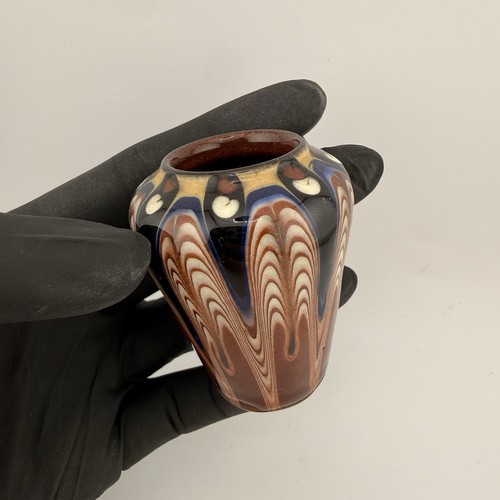 Vintage small art pottery vase - vintage,