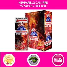 Hemparillo CALI-FIRE rolling papers Full Box 15 Packs FREE TRACKED DELIVERY