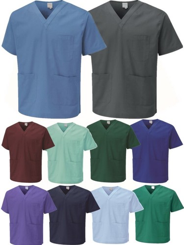 Scrub tunic top neck - tunic, nurse