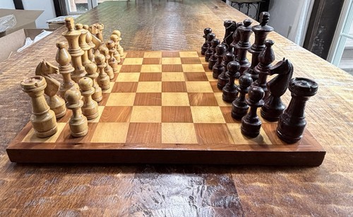 Wooden chess set - chess, large