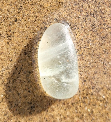 Ribbed 8cm sea - sea, glass