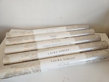 Laura Ashley Wallpaper Tatton Truffle Off White Floral Pearlescent 5 Avail PPR