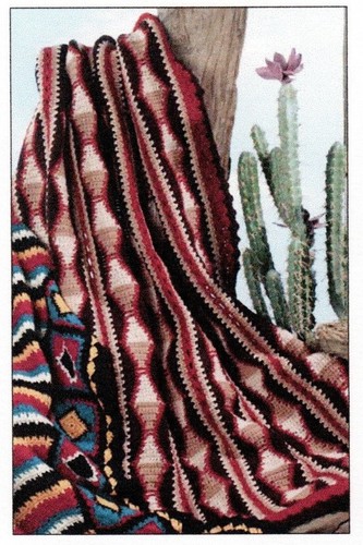 Blanket throw afghan - throw,, crochet