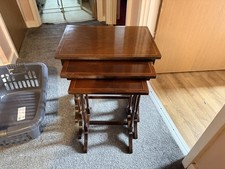 Edwadrian Mahogany Nest of 3 Antique Tables