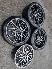 4 x BMW 666M Style 20" inch  Machined Face Alloy Wheels 5x120 3/4/5/6/7 Series