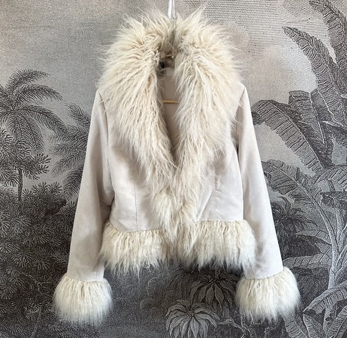Afghan coat short - coat, h&m