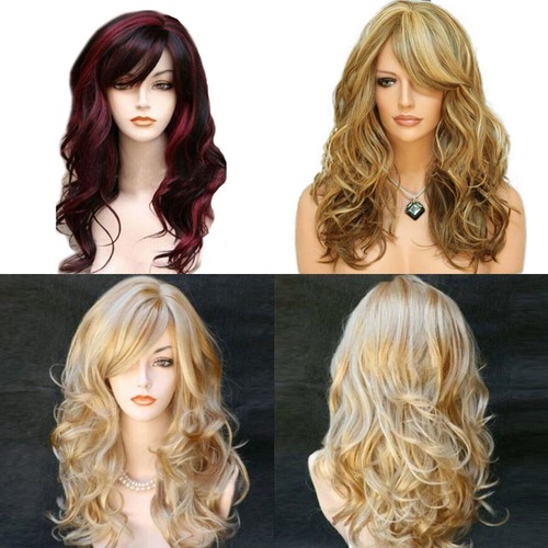 Multi color long - multi-color, wavy