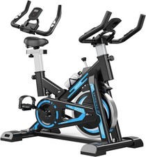 Quiet Magnetic Spin Bike w/ LCD Display, Phone Holder & 6kg Flywheel 300lb Cap