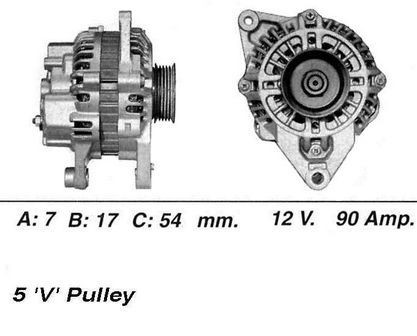 Wai alternator 90amp - wai, for