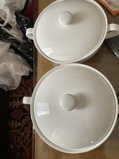 Cashmere By Maxwell & Williams White lidded dishes set of 2 piecepieces