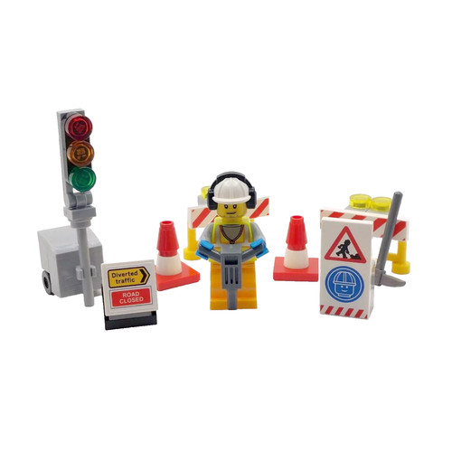 Genuine lego road worker - genuine,