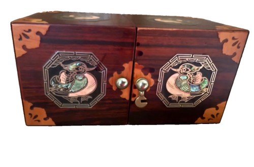 Jewelry box rosewood - box, inlaid
