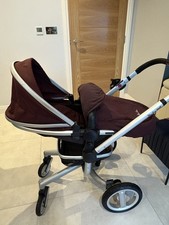 Silver Cross Surf with Accessories Aubergine Pram Pushchair